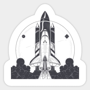 Space rocket Sticker